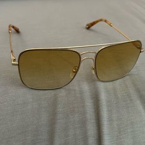 NEW Chloe Gold Sunglasses Italian Made